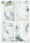 Zestaw kreatywny na papierze ryżowym - kraina lodowej porcelany*Creative set on rice paper - The world of ice porcelain