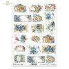 retro, vintage, Wielkanoc, wiosna, niezapominajka, niezapominajki, kompozycje kwiatowe, aniołek, aniołki, ptaszki, domki, easter, spring, forget-me-not, forget-me-nots, flower arrangements, angel, angels, birds