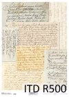 stary list, listy, papeteria, ręczne pismo w kolorze sepii, R500