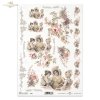 vintage, retro, woman, women, dress, flowers, rose, roses, flower decorations, ornaments, romance, R365