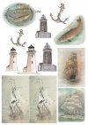 Papiery do scrapbookingu w zestawach - Morska ekspedycja * Scrapbooking papers in sets - Nautical expedition