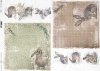 papel de arroz decoupage animales, liebres*Reispapier Decoupage Tiere, Hasen*рисовая бумага, декупаж, зайцы