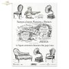 retro and vintage, various inscriptions, old inscriptions, ornaments, decoration, frame, decorative frames, patéphone, armchair, chaise longue, retro furniture