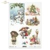 children, snow games, Christmas, winter, Christmas tree, holly, Christmas decorations, Christmas ornaments