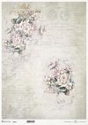 Seria Flower Post - White, Kwiatowa Poczta w bieli, kwiaty owocowe*Series Flower Post - White, Flower Post in white, fruit flowers, inscriptions, collage, notes