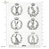 czarne grafiki, zające, zajączki, królik, króliki, korona, korony, wieniec laurowy, laur, wieńce, wianek, wianki, black graphics, hares, bunnies, rabbit, rabbits, crown, crowns, laurel wreath, laurel, wreaths, garland, garlands, schwarze Grafiken