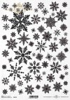 Estrellas de papel de arroz, copos de nieve*Reispapiersterne, Schneeflocken*Звезды рисовой бумаги, снежинки