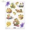 Easter, chickens, flowers, spring, eggs, Easter eggs, R290