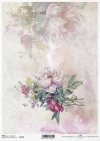 flores de papel decoupage, peonías*Papier Decoupage Blumen, Pfingstrosen*бумага декупаж цветы, пионы