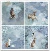 Set von Papieren für Scrapbooking SLS-019 ''Weihnachten in Blau''---- PREISREDUZIERTES PRODUKT