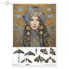 kobiety, złoto, dekoracyjne wzory, ważki, motyle, kamienie szlachetne, mozaiki, motywy secesyjne*women, gold, decorative patterns, dragonflies, butterflies, precious stones, mosaics, Art Nouveau motifs