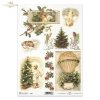 angel heads, angel wings, angels, Christmas, winter, Christmas tree, Christmas balloon, spruce branches, holly, Christmas decorations