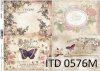 papier do decoupage kwiaty, motyle, ozdobne ramki*Paper for decoupage flowers, butterflies, ornamental frames