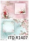 papier decoupage kompozycje kwiatowe, ozdobne ramki*decoupage paper flower arrangements, decorative frame