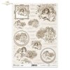 Seria Vintage Angels - aniołek, aniołki, anioł, anioły, ozdobne ramki, nuty, medalion, medaliony, vintage, retro, angel, angels, decorative frame, medallion, medallions, Engel, dekorativer Rahmen, Medaillon, Medaillons, ángel, ángeles, marco