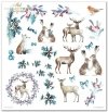 Scrapbooking papers SLS-019 ''Christmas in blue''---- DISCOUNTED PRODUCT