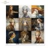 kobiety, złoto, dekoracyjne wzory,, mozaiki, motywy secesyjne*women, gold, decorative patterns, mosaics, Art Nouveau motifs