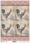 Wielkanoc, retro, vintage, kogut, kogucik, ornament, Easter, rooster, Ostern, Hahn, Pascua, gallo, adorno 
