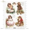 Boże Narodzenie, świąteczne dekoracje, retro, prezenty, dziecko, dzieci, ostrokrzew, R774, Christmas, festive decorations, retro, gifts, child, children, holly, Weihnachten, festliche Dekoration, retro, Geschenke, Kind, Kinder, Stechpalme, Navidad, decora