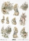 Pascua, conejitos vintage, vistas rurales de primavera*Ostern, Vintage Hasen, ländliche Ausblicke des Frühlings*Пасха, винтажные зайчики, весенние деревенские перспективы