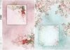 arreglos de flores de papel decoupage, marco decorativo*Blumenarrangements aus Decoupage-Papier, Dekorrahmen*декорирование бумажных цветочных композиций, декоративная рамка