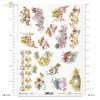 easter, chickens, chicks, coloured eggs, easter eggs, flower arrangements, flowering branches, Frühling, Ostern, Hühner, Küken, gefärbte Eier, Ostereier, Gestecke, blühende Zweige, rosa, blau, Blumen, Obstbäume