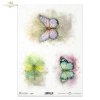 spacer w chmurach, akwarela, akwarele, motyl, kolorowe motyle, ważka, ważki, owad, lato, Garden of Dreams, walk in the clouds, watercolour, butterfly, colourful butterflies, dragonfly, dragonflies, insect, summer, Spaziergang in den Wolken
