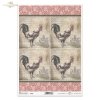 Wielkanoc, retro, vintage, kogut, kogucik, ornament, Easter, rooster, Ostern, Hahn, Pascua, gallo, adorno 