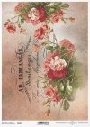 decoupage Papierblumen , Vintage, Untertitel*flores de papel decoupage, Vintage, subtítulos