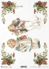 Papír decoupage vánoční dárky, děti, ...*papel decoupage navidad, niños, regalos ...*Papier Decoupage Weihnachten, Kinder, Geschenke ...