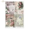 retro, kwiaty, pąki, pączki, liście, listki, róża, róże, ogród, łąka, bukiety, ćma, ważka, ważki, ornament, list, zegarek, filiżanka, flowers, buds, buds, leaves, leaves, rose, roses, garden, meadow, bouquets, moth, dragonfly