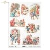 motywy świąteczne, Boże Narodzenie, zima, dziecko, dzieci, Mikołaj, prezenty, choinka, gwiazdka, zabawa, retro, vintage, R998, Christmas theme, Christmas, winter, child, children, Santa Claus, presents, Christmas tree, star, fun, retro, vintage, Weihnacht