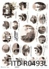 Reispapier Vintage, berühmte Städte - Lodz*Arroz Papel de la vendimia, ciudades famosas - Lodz*Винтажная рисовая бумага, известные города - Лодзь