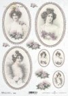 kobieta, dama, portret, postać, ramka, retro, vintage, romantyzm, kwiaty, R640, woman, portrait, figure, frame, retro, vintage, romantic, flowers, mujer, retrato, figura, marco, retro, vintage, romántico, flores, Frau, Porträt, Figur, Rahmen, retro, vinta