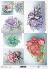 Papel Decoupage pintura contemporánea, flores*Бумага Декупаж современная живопись, цветы*Papier Decoupagepapier zeitgenössische Malerei, Blumen