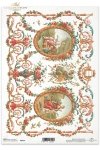flowers, decoration, decor, ornament, retro, vintage, tapestry, tapestries, florale ornamente. Kleine, aber sehr anspruchsvolle Blumenmotive zusammen mit Fragmenten alter Gemälde, Blumen, Dekor, Ornament