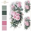 Vintage-kwiaty-różowe-róże-bukiety-różane-papier-decoupage-ryżowy-R1209