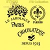 ST0033 - Napisy, Paryż, czekolada, tort, Lilijka, róże, laur