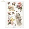 spring, flower, flowers, field flowers, woman, ornaments, plant ornaments