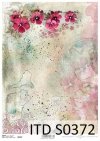 papier decoupage kwiaty, kolorowe akwarele*paper decoupage flowers, colorful watercolors