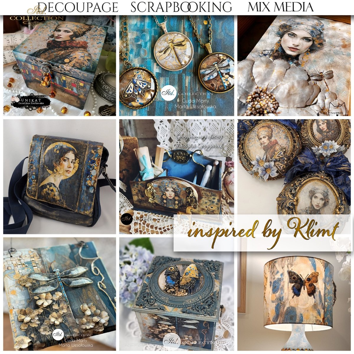 rice paper creative set RP072 - Inspired by Klimt * Klimt