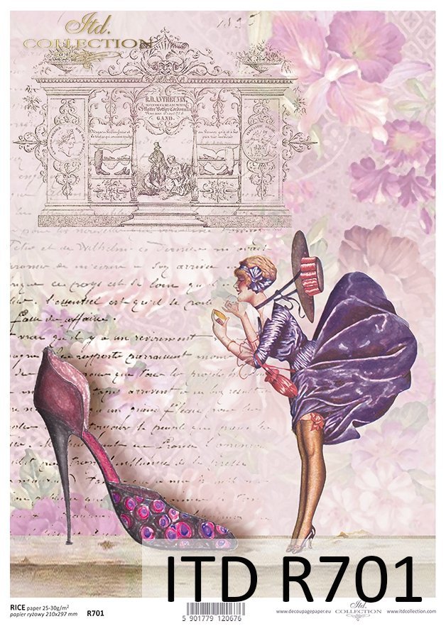 Rice paper R701 decoupage paper