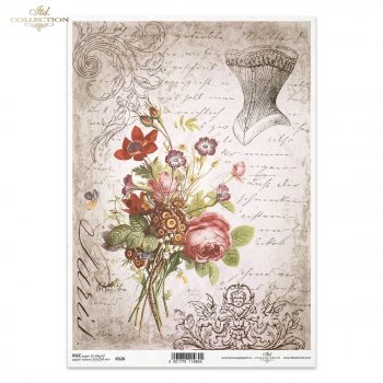 Reispapier für Serviettentechnik und Decoupage R0528