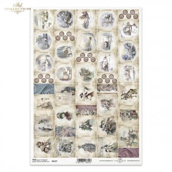Reispapier für Serviettentechnik und Decoupage R2137