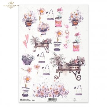 OTCRAFT Transferpapier Für Polymer-Ton - 10 Blätter Vintage Muster