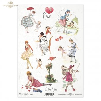 Reispapier für Serviettentechnik und Decoupage R0293
