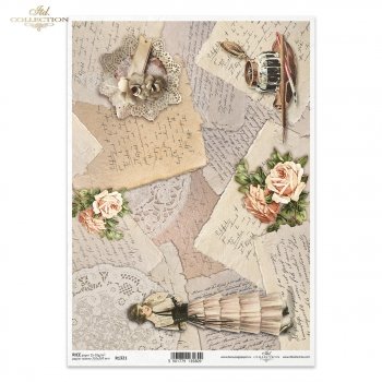 Reispapier für Serviettentechnik und Decoupage R1321