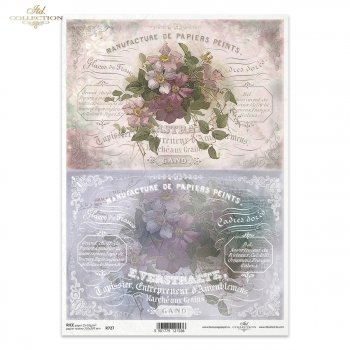 Reispapier für Serviettentechnik und Decoupage R0727