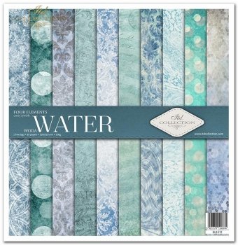 Set von Papieren für Scrapbooking SLS-012 ''Vier Elemente - Wasser''