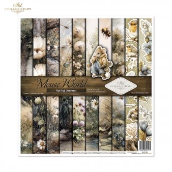 Set von Papieren für Scrapbooking SLS-106 Mouse World - Spring Journey